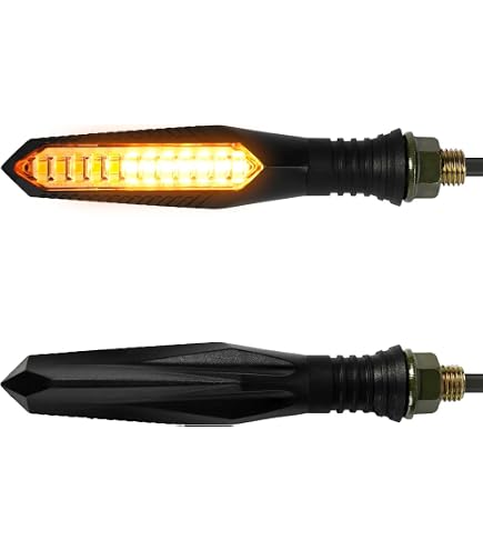 4 Clignotants LED Moto FEZZ - Séquentiels Et Universels 12V