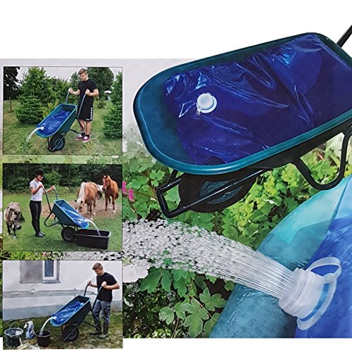 Preisvergleich Produktbild PROHEIM Wasserbeutel 80 Liter Wasserbehälter für Schubkarre Faltsack Wassersack Blau - einfacher Wassertransport