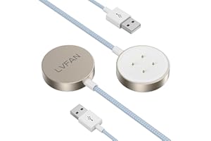 LVFAN Ładowarka do zegarka Pixel Watch 2, wysokiej jakości nylonowy pleciony kabel USB C, akcesoria zastępcze, magnetyczna stacja ładująca do Google Pixel Watch 2-2 szt