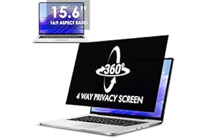 LAMA 15.6 Inch Universal 360° Privacy Screen Protector for Laptop, WxH: 345mm x 194mm, 16:9, Removable Privacy Screen Protector Filter, Anti Blue Light, Anti-Glare, Anti-UV, Anti Peeping