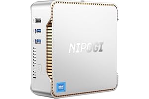 NiPoGi GK3 Plus Mini PC, Ιntel Alder Lake-N95(jusqu'à 3,40 GHz), 16 Go DDR4 512 Go SSD M.2 Mini Ordinateur de Bureau, 2X HDMI+VGA, 4K Triple Affichage/WiFi 5/RJ45 pour Bureau/Maison/HTPC.