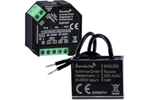 iluminize Zigbee 3.0 Mini 2 variateur d'intensité sans conducteur N 1 canal 230 V 200 W/400 W Variation par coupure de phase AB
