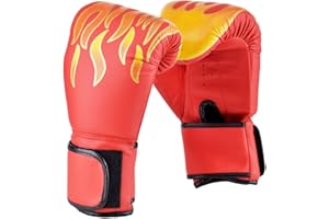 ‎COZYWIND Cozywind Kinder Boxhandschuhe PunchingHandschuhe, Mini Box Handschuhe für Kinder von 6-16 Jahre Rot 6OZ Kinderboxhandschuhe, Muay Thai, Kickboxen und Sandsack Sport