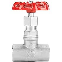 Valvola A Saracinesca DN15 G1/2 In Ottone | Per Gas, Olio, Acqua Con Manico Rosso - Foto 11