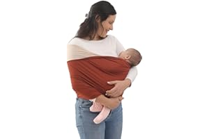 RETZLA Baby Wrap Carrier, Perfect Baby Carrier Wrap Sling für Neugeborene und Kleinkinder bis zu 35 lbs