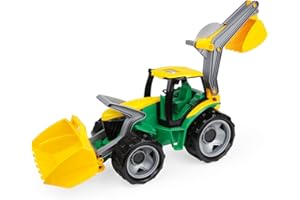 Lena Ciągnik z ładowarką czołową i łopatą (duży, zielony/żółty)