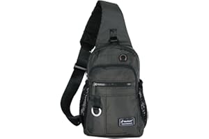 Vanlison Men Women Sling Bag with Mulitple Pockets