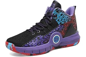 WOWEI Zapatillas de Baloncesto para Niños Moda Calzado de Baloncesto para Niño Zapatillas Aire Libre Deportivas Calzado Deportivo para Correr Ligeras Zapatos de Running