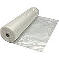 Farm Plastic Supply - Clear Plastic Sheeting - 10 mil - (5' x 100') - Thick Plastic Sheeting, Heavy Duty Polyethylene Film, Drop Cloth Vapor Barrier Covering for Crawl Space