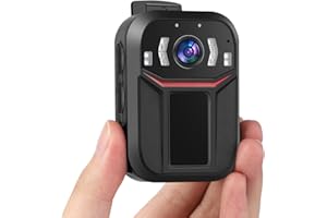 SPIKECAM Super Strong Clip Body Cameras with Clear Audio Video, Night Vision and Password Protection, Portable Body Cam for Personal Security, Law Enforcement, 64GB