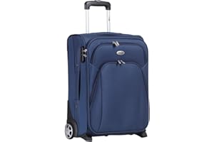 CABIN GO CABIN 5620 Valigia Trolley morbido, bagaglio a mano 55x40x20 con 2 ruote Grandi e Chiusura a combinazione, grande valigia spaziosa e resistente