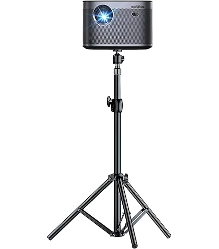 Trépied Projecteur Aluminium Réglable 53-138cm - Support Vidéoprojecteur Avec Plateau Et Sac De Transport