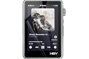 HiBy Lettore audio ad alta risoluzione R3 II 2025, doppio chip DAC, decodifica MQA, lettore Qobuz/Tidal con Bluetooth 5.1, porte BAL da 3,5 mm SE/4,4 mm | Archiviazione espandibile