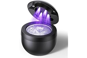 Ultrasonic Retainer Cleaner, Opilea 45kHz Retainer Cleaner Machine, 4 Modes Ultrasonic Cleaner for Dentures, Nightguards, Sport Mouth Guards, Braces, Toothbrush Heads, Jewelry (Black)