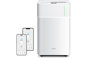 VonHaus Dehumidifier 20L/Day, 4.5L Water Tank, WiFi/Smart Moisture Extraction Machine For Damp, Condensation, Laundry/Clothes Drying, Prevents Mould & Smells, for Home, Bedroom, Utility Room & More