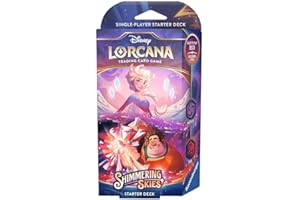 RAVENSBURGER Disney Lorcana TCG: Shimmering Skies - Starter Deck Amethyst and Ruby (Englisch)