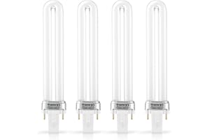 IMIKEYA 4PCS U-Shaped Replacement 9W 365nm Light Tube Bulb Tube for Home Lamp Light Nail Art DIY