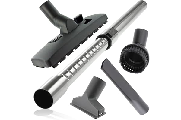 SPARES2GO Teleskopisk förlängningsstång verktygssats för Kärcher 35 mm | Passar: A1000 A2254 MW SE4 SE5 SE6 WD4 WD5 WD6 WD6P WD7-serien våt- och torrdammsugare, 3,5 cm diameter stång + tillbehör set