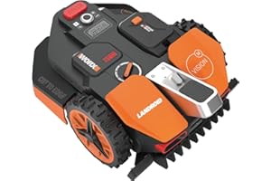 WORX WR206E Landroid Vision Robotic Lawn Mower – 600m² Patented AIA Mowing Multi-Zone, Auto Charging, 20V PowerShare Battery, Rain Sensor, Cut-to-Edge Technology, App-Controlled, Accessories Included