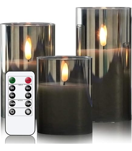 Bougie LED TruGlow 20 Cm En Cire Véritable - Flamme Vacillante Réaliste - Télécommande Et Minuterie Incluse
