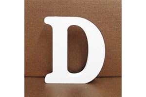 Gspirit Decorativo De Madera Letras, Pared Letras 26 Letras Madera Alfabeto para Niños Bebé Nombre Cumpleaños Fiesta Boda Casa Decoración (D)