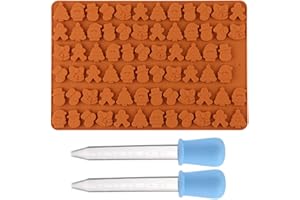 GXGM Stampo per cioccolatini natalizi 1 confezione da 72 stampi in silicone per caramelle antiaderente con forme a tema natalizio per torte al cioccolato fai da te