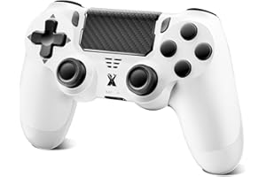 SUOXIOM Wireless Controller for PS-4, Game Controller for PS-4/Pro/Slim/PC, Bluetooth Gamepad Joystick with Dual Vibration Touch Panel, Upgraded Six-Axis Sensor, 3.5mm Audio Jack