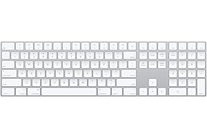 Apple Magic Keyboard con tastierino numerico: Bluetooth, ricaricabile. Compatibile con Mac, iPad o iPhone; Inglese (USA), argento