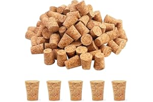 PSOWQ Tappo del Vino, Sughero Conico Non Sbiancato, Tappi di Sughero per Il Fai da Te, Ideali per Il Fai da Te, Decorazioni(30 Pezzi, 22 mm x 17 mm x 35 mm)