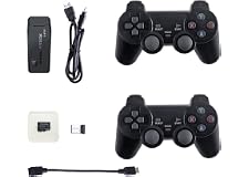 Pepisky Y3 Lite Game Stick Console with Dual 2.4G Wireless Controllers Connnect TV High-definition Output with 64G Card 10000