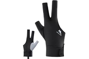 Acunny Billiard Gloves, Pool Gloves - Billiard Table Gloves, Breathable 3-Finger Pool Cue Gloves, Shooter Cue Sports Gloves for Left or Right Hand, Indoor Billiard Accessories
