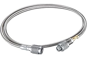 ‎CAMPING MOON Campingmoon Gaskartuschen Adapter Gasschlauch für EN417 Lindal-Ventil, aufschraubbarer Kanister und Gerät 100cm