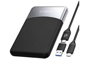 ORICO 512GB External SSD with 2 in 1 USB C Cable, Portable Solid State Drive USB 3.2 Gen 1 Up to 460MB/s, Dust and Drop Resistance, Reliable Storage for USB-C Smartphone, PC, Tablet, Labtop - M25PRO
