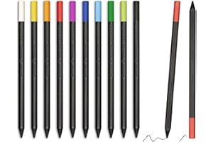 Perpetua Set Matite Ecologiche Lapis da Collezione Made in Italy Realizzati in Grafite Riciclata, con Gomma Incorporata Kit 10 Matite Design E Tecnologia per Scrivere E Disegnare Idee Regalo