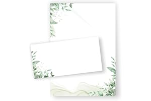 ZARTBESAITET.COM SCHÖNE PRODUKTE AUS PAPIER Lot de papier à lettre A4 avec enveloppes