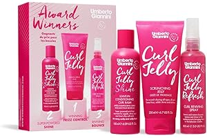 Umberto Giannini Award Winners Curl Styling (150 ml Curl Jelly Shine, 200 ml Scrunching Jelly, 150 ml Jelly Refresh) Végétalien et sans cruauté envers les animaux