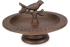 WILDLIFE FRIEND Abbeveratoio per uccelli in piedi – Resistente al gelo per giardino e balcone (20 cm) I bagno per uccelli, bacinella d'acqua, ciotola per l'acqua con uccelli