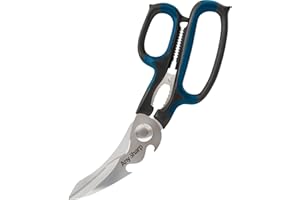 AnySharp Multi-Tool Scissors, Hardened Steel Blades for Tough Materials, Ideal for Both Left and Right Handed Users, Comfort Grip, Dishwasher Safe, Black, One Size
