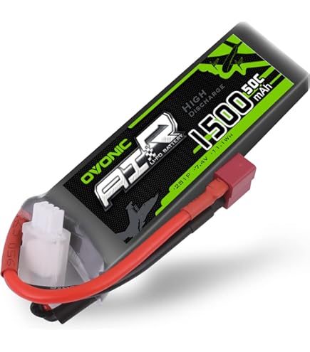 OVONIC Batterie Lipo 2S 35C 2200 MAh 7,4 V Avec Fiche Deans Pour Hélicoptère D'avion Spécialement Conçue Pour Voiture RC RC Avion 1:14 (1 Pièce