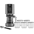 Ninja CREAMi 7 Pre-Set Programme Ice Cream & Frozen Dessert Maker With 5 Additional Dessert Tubs With Lids And Ice Cream Scoop (NC300UKCO) - Black & Silver