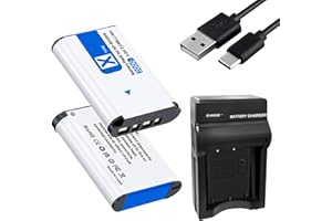WAEUUKKPO 2 Stück Akku NP-BX1 2000mAh und Ladegerät für Sony NP-BX1 und ZV-1, Cyber-Shot DSC-RX100, DSC-RX100 II/III/M4/M5/M6/M7/Ⅳ/Ⅴ/Ⅵ/Ⅵ/Ⅶ/VA, DSC-RX100M II, HDR-CX405