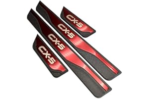 AILZNN Door Sills Scuff Plate for Mazda CX-5 CX 5 CX5 2013 2015 2017 2018 2019 2020, Stainless Car Door Sill Protector Welcome Pedal Plate Guards Car Styling Accessories, 4pcs