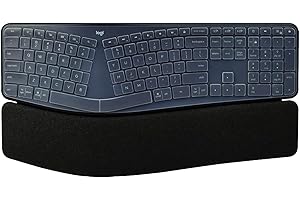 XINWOTUO Tastaturabdeckung, ultradünn, Silikon, für Logitech K860, Tastaturabdeckung für Logitech Ergo K860 kabellose Tastatur, wasserdicht, staubdicht, ergonomische Tastatur-Hülle (transparent)