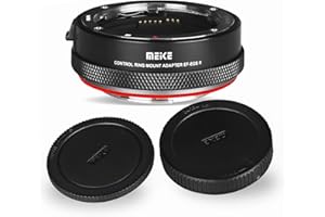 Meike MK-EFTR-B für Canon EF/EF-S Objektiv auf RF Mount Kameras Autofokus Objektiv Adapter mit Steuerring für Canon EF/EF-S Objektive auf Canon EOS R RP R5 R6 und RED Komodo Kameras