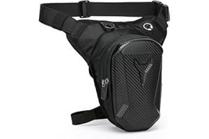 BEELUKY Marsupio da Gamba per Moto Marsupio Cosciale in EVA per Uomo e Donna Marsupio Moto da Gamba Sportivo da Gamba con Multitasche per Corsa Ciclismo Moto Sport e Lavoro