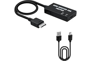 Mcbazel Adapter PS1/PS2 na HDMI, wielofunkcyjny adapter kabla HDTV HDMI do PS1/PS2/PS One