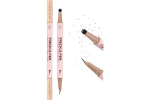 ‎ERINDE Erinde 2 in 1 Dual Ended Sommersprossen Stift & Sommersprossen Stempel, Wasserfester und Langlebig Freckle Stamp, mit Präziser 15° Spitze, Natürliche Flüssiger Realistischer Freckle Tattoo Stift #02