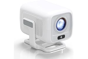 THUNRLGE Vidéoprojecteur [App intégrée] Mini Projecteur Auto-Focus 4K UHD WiFi 6 BT5.2 Home Cinéma Portable Keystone Compatible avec iOS/Android/TV Stick/PS5/Xbox Latence Basse Rotatif à 180°