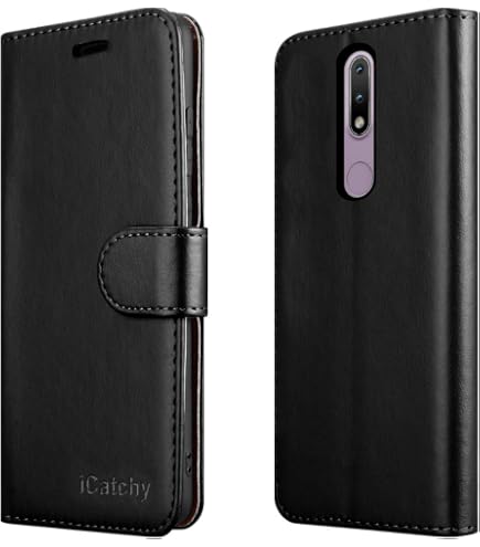 PIXFAB Custodia in pelle per Nokia C30, chiusura magnetica, protezione