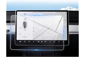 RUIYA Film Protecteur Film de Navigation en Verre Trempé pour Système de Navigation Tesla Model 3 2018-2022 2023, Cristal Clair HD Screen Protector, Accessoires GPS [15 Pouces]